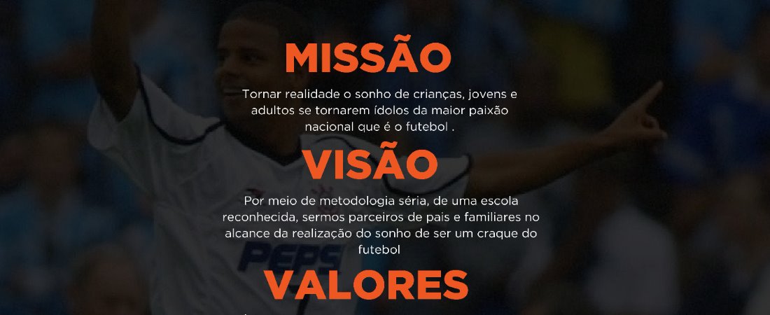 MISSÃO - VALORES - VISÃO